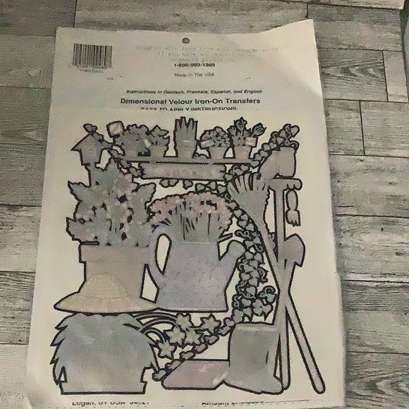 Vintage Cache junction gardening herbs iron on transfers new - Picture 5 of 6